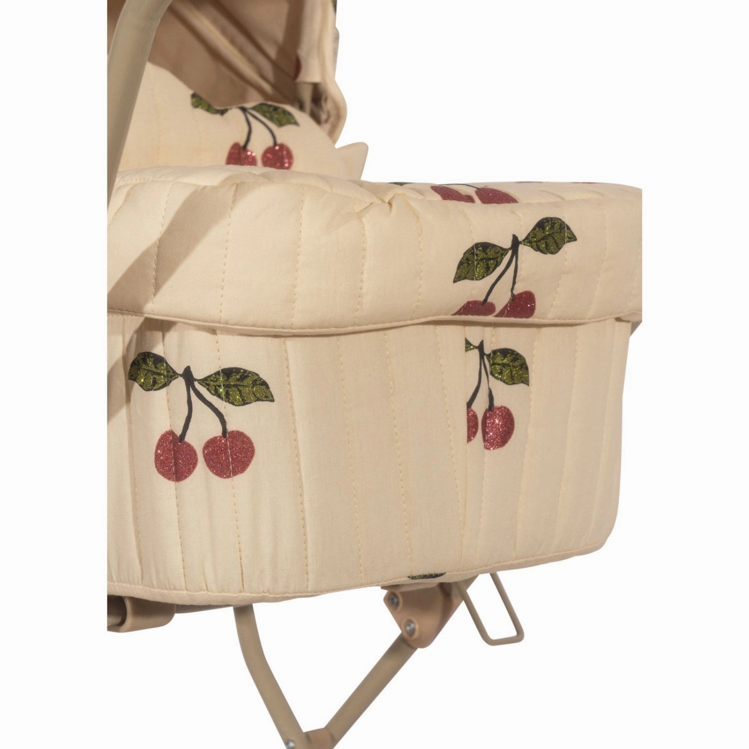 Konges Sljd Ma Grande Cerise Pink Glitter Doll Pram
