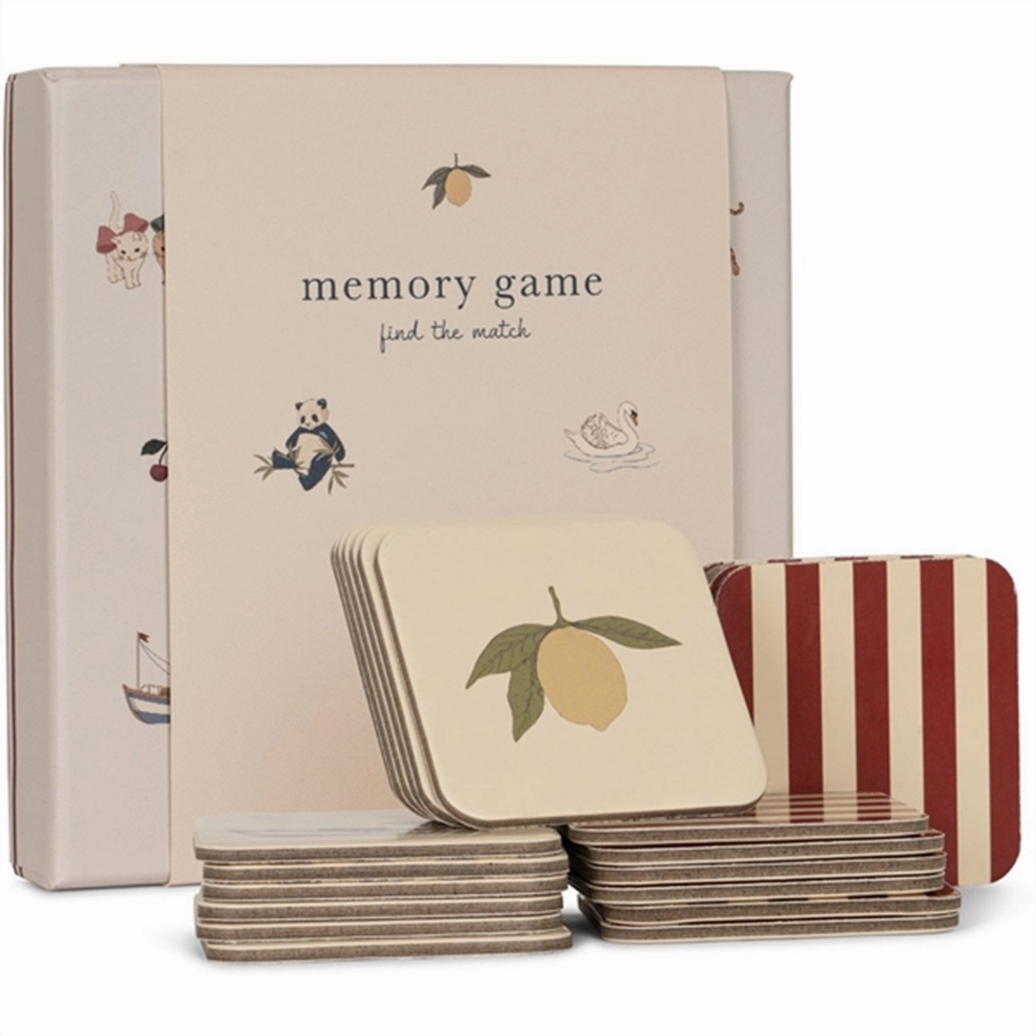 Konges Sljd Memory Game Beige