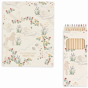 Konges Sljd Mizumi Coloring Book And Crayons
