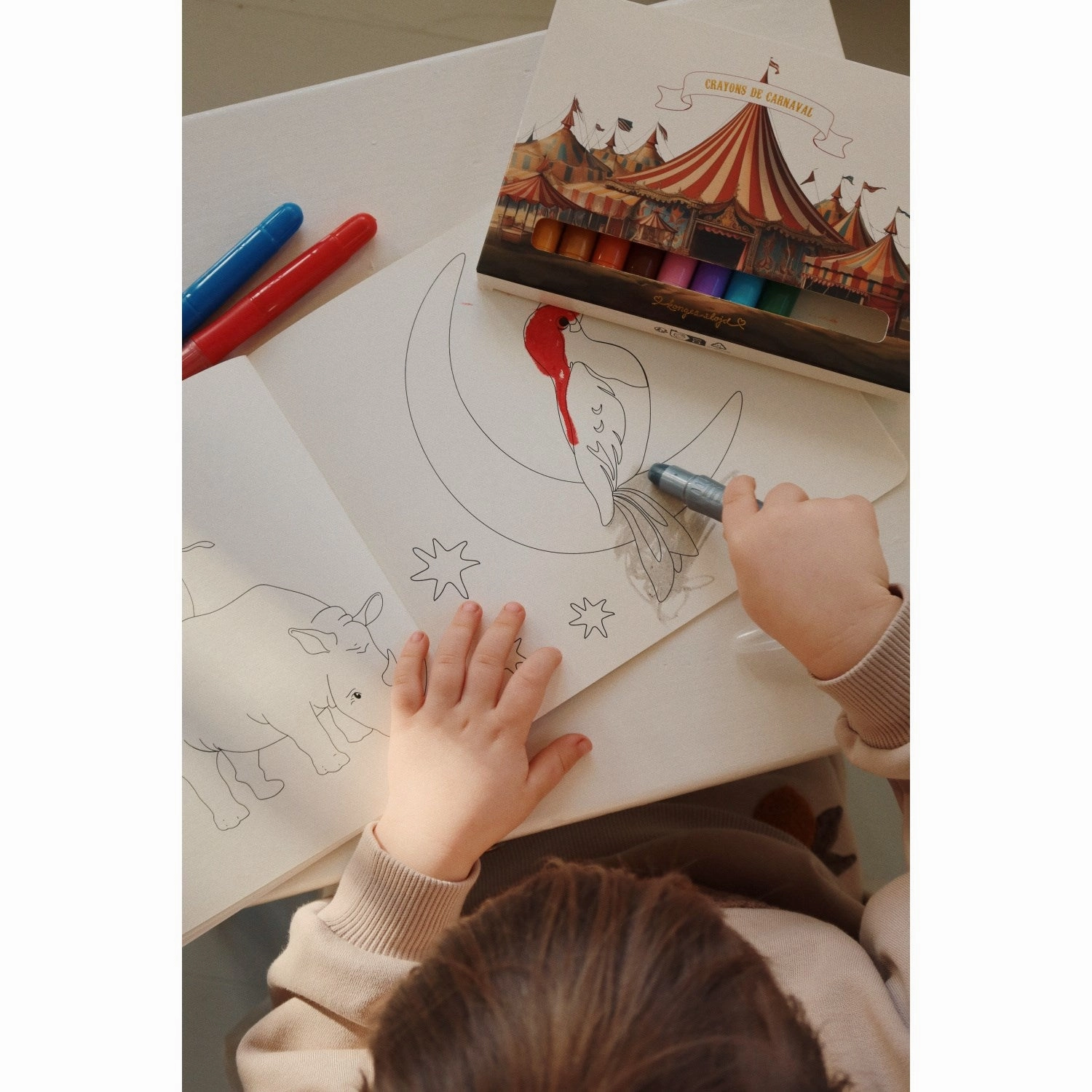 Konges Sljd Multi Gel Crayons & Drawing Pad Fsc