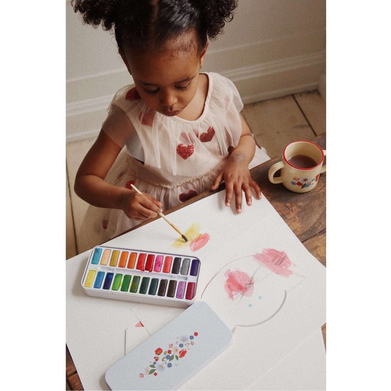 Konges Sljd Multi Mix Water Colors Tin Box