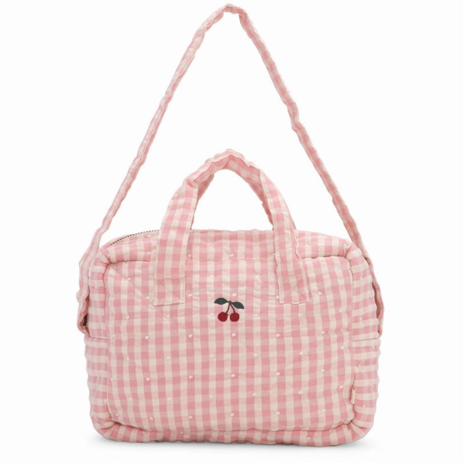 Konges Sljd Powder Pink Check Doll Bag