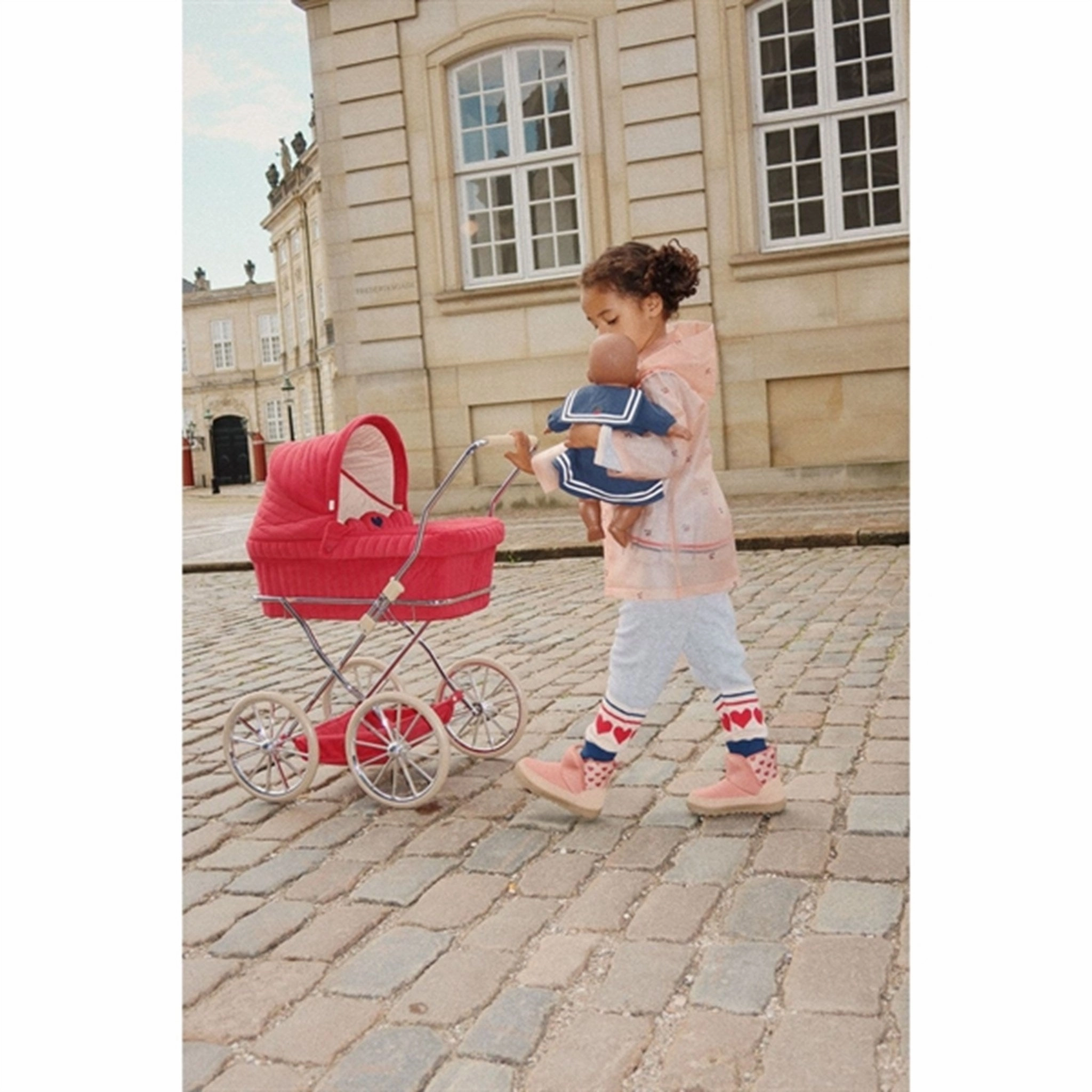 Konges Sljd Red Doll Pram Corduroy