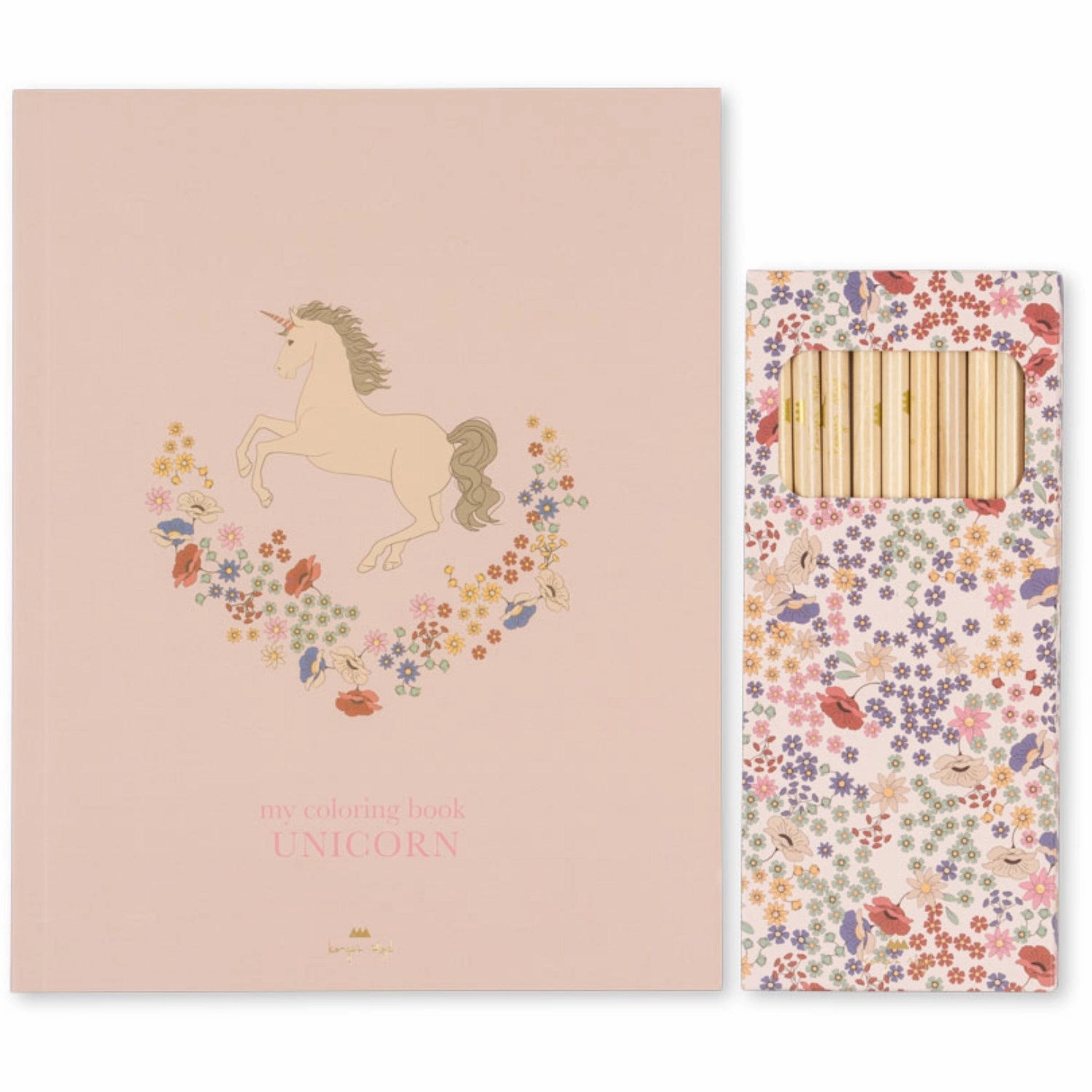 Konges Sljd Unicorn Coloring Book And Crayons