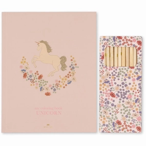 Konges Sljd Unicorn Coloring Book And Crayons