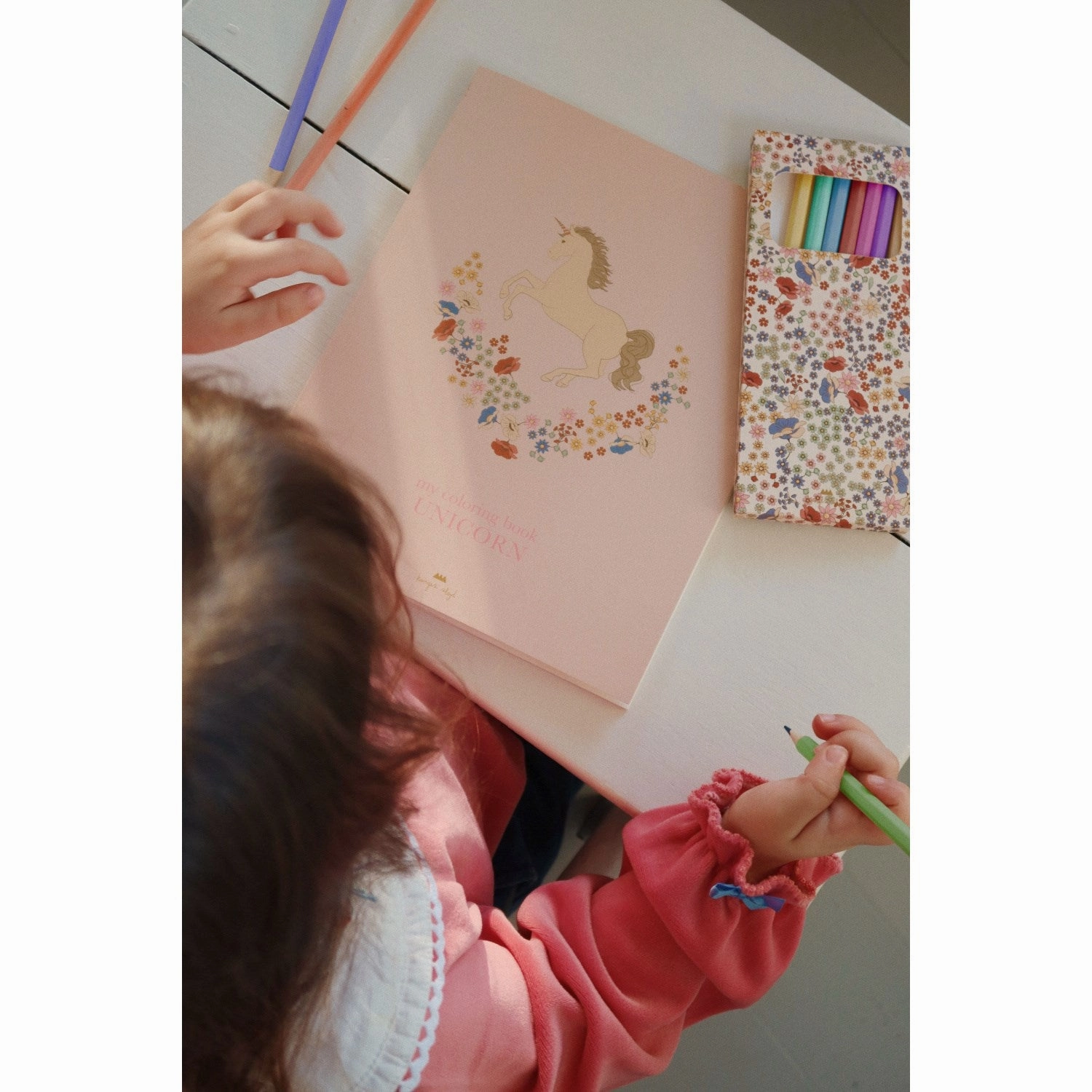 Konges Sljd Unicorn Coloring Book And Crayons