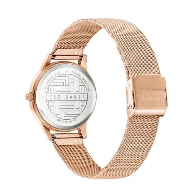Ladies Fitzrovia Flamingo Stainless Steel Rose Gold Tone Watch BKPFZF011