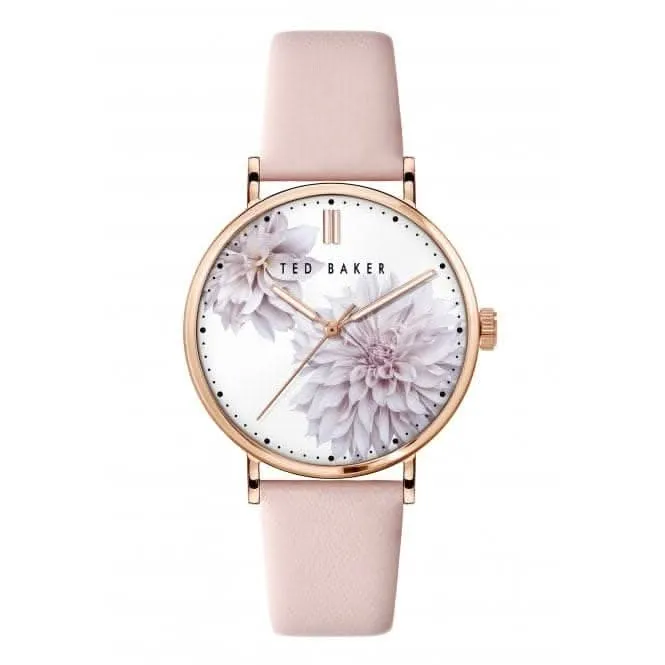 Ladies Phylipa Peonia Stainless Steel Rose Gold Tone Watch BKPPHF008