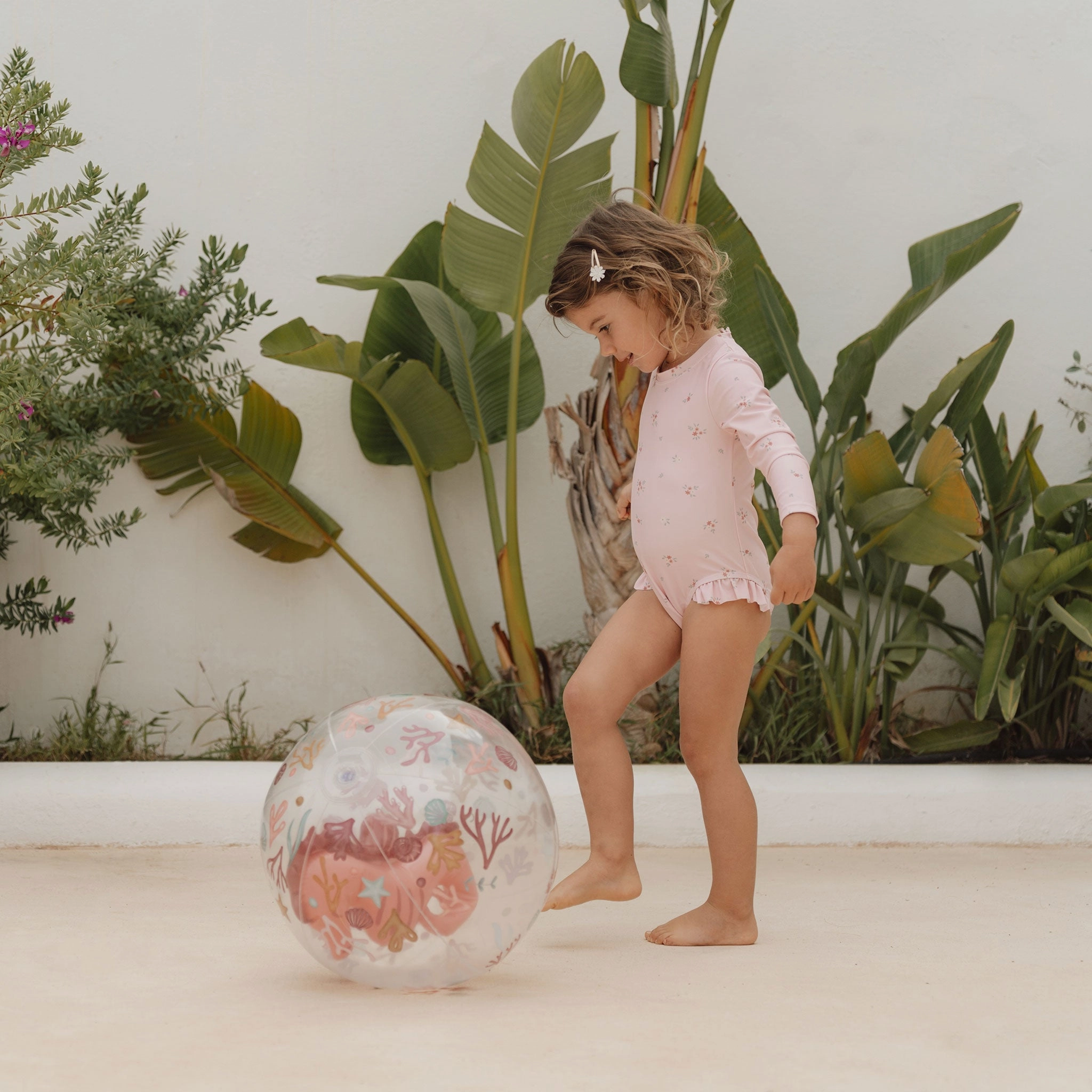Little Dutch 3D Beach Ball - Ocean Dreams Pink