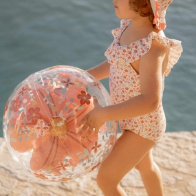 Little Dutch 3D Flowers Beachball - Pink