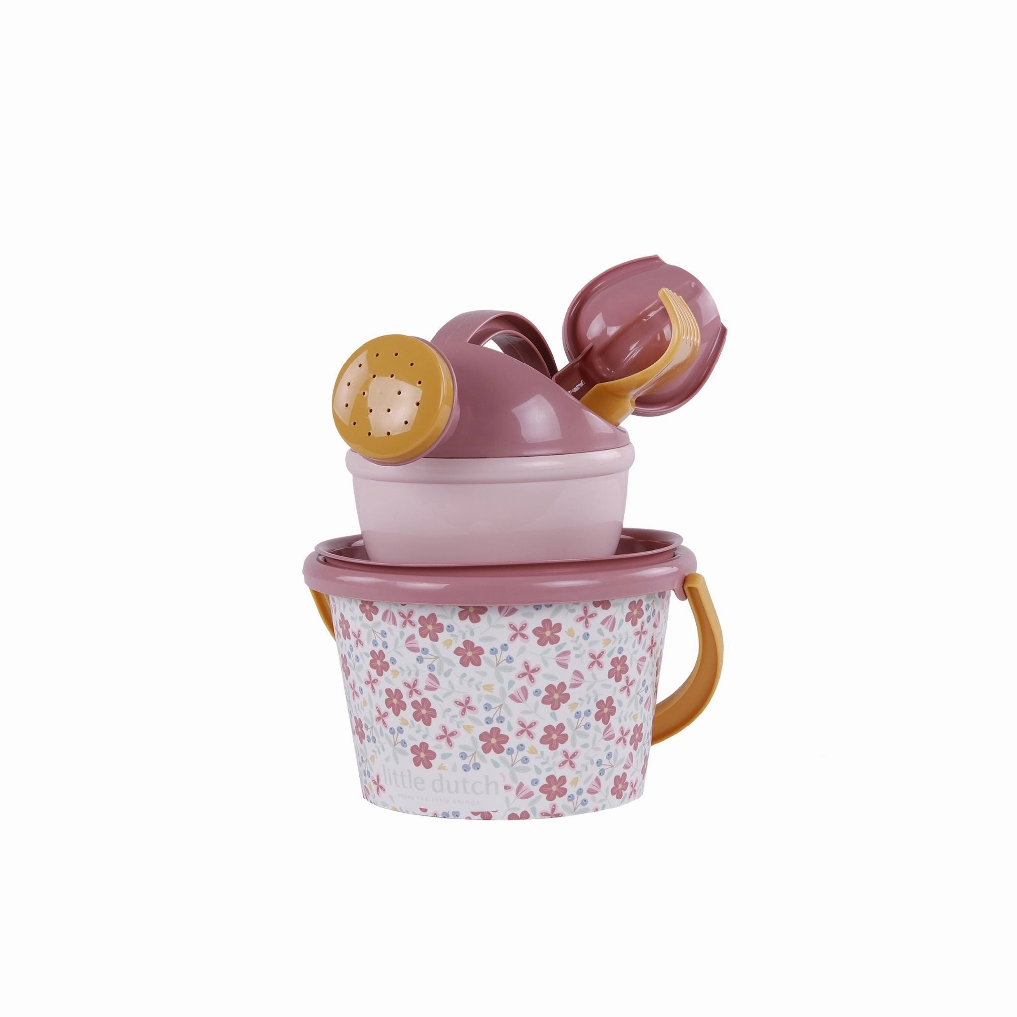 Little Dutch 5 Piece Flowers Beach Set - Pink