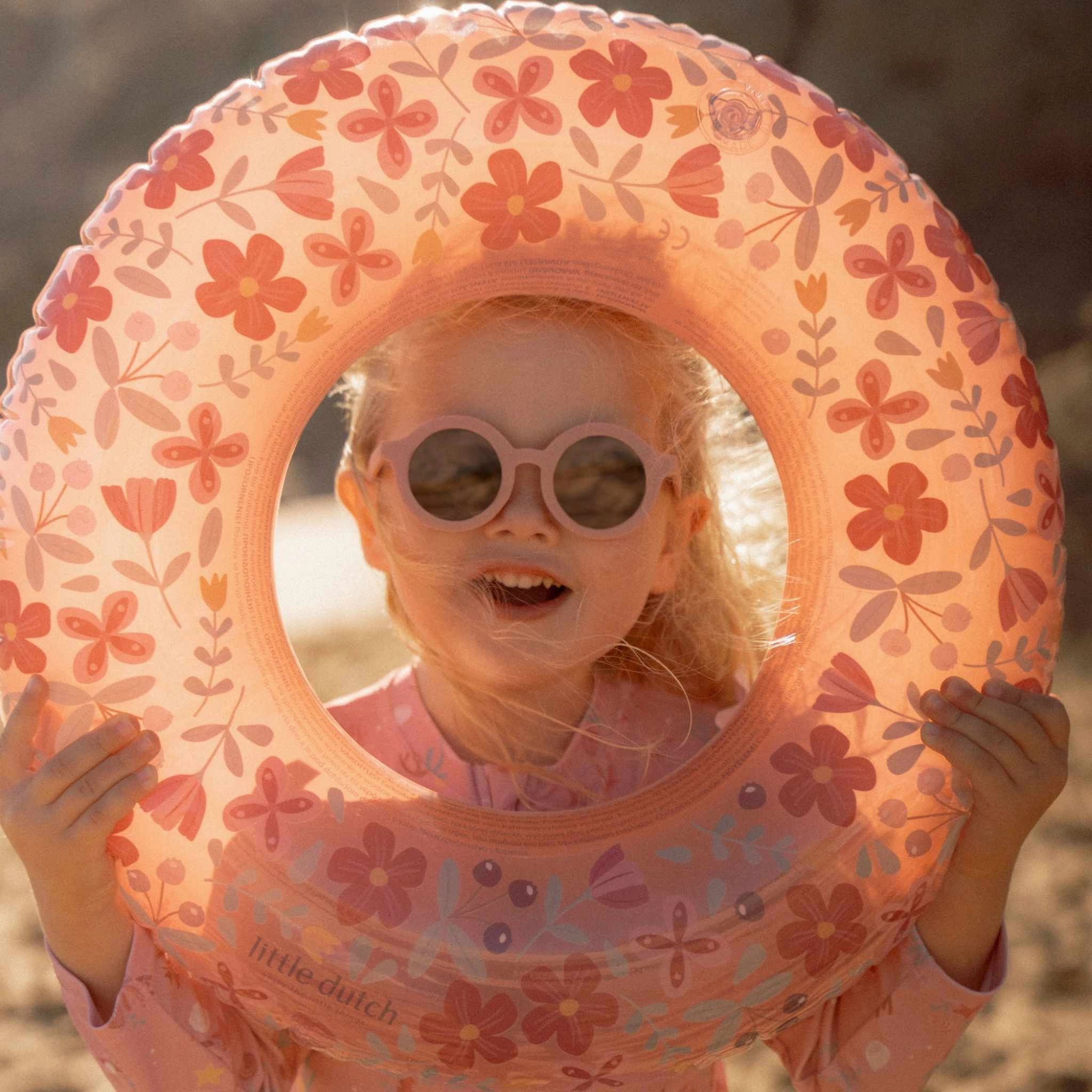 Little Dutch Flowers Swim Ring - Pink