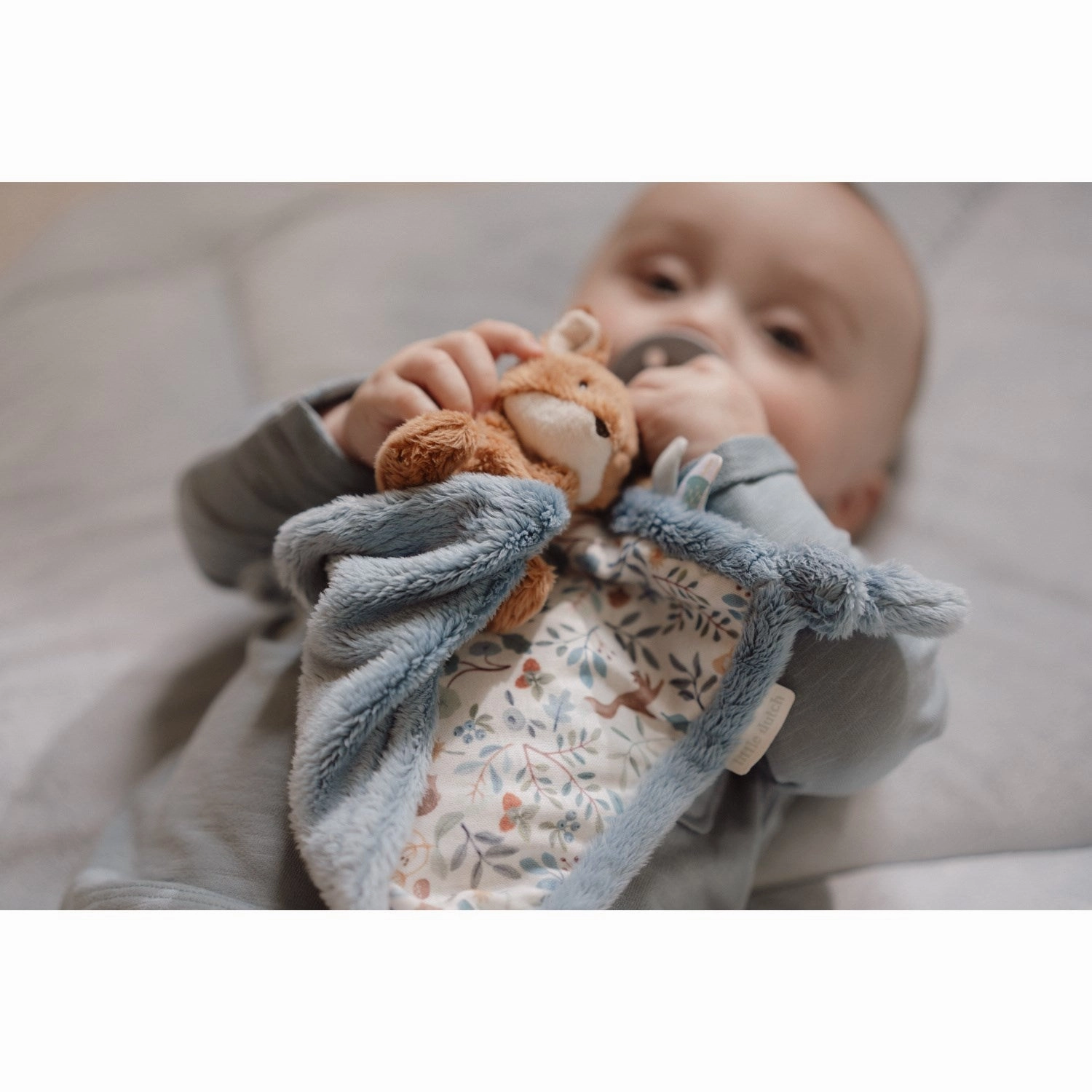 Little Dutch Forest Friends Blue Cuddle Cloth Fox