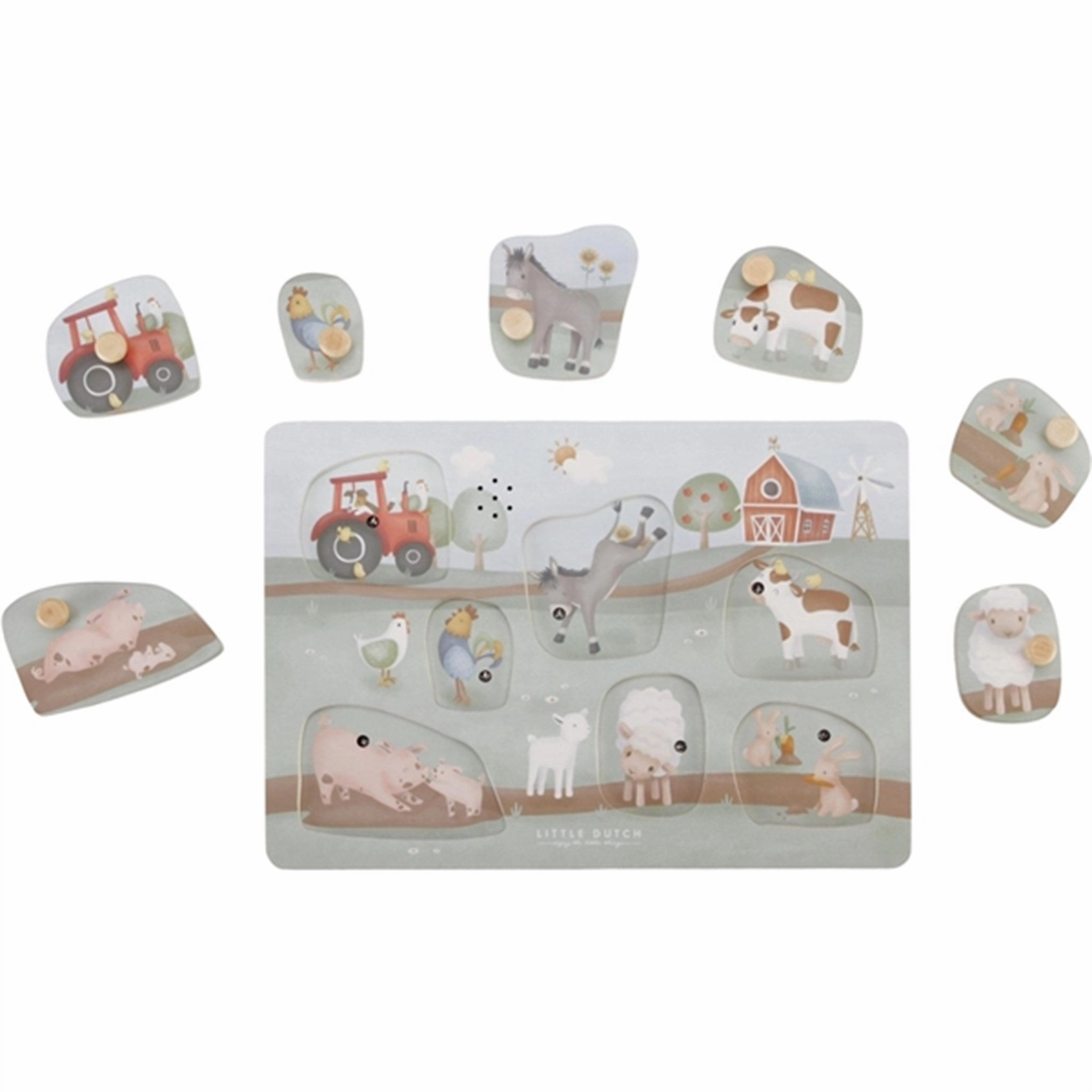 Little Dutch Little Farm Puslespil m. lyd FSC
