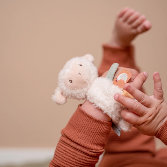 Little Dutch Sheep Wrist Rattle - Little Farm
