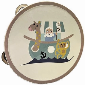 Magni Tambourines Noah's Ark White