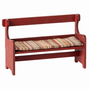 Maileg Bench, Mouse - Red