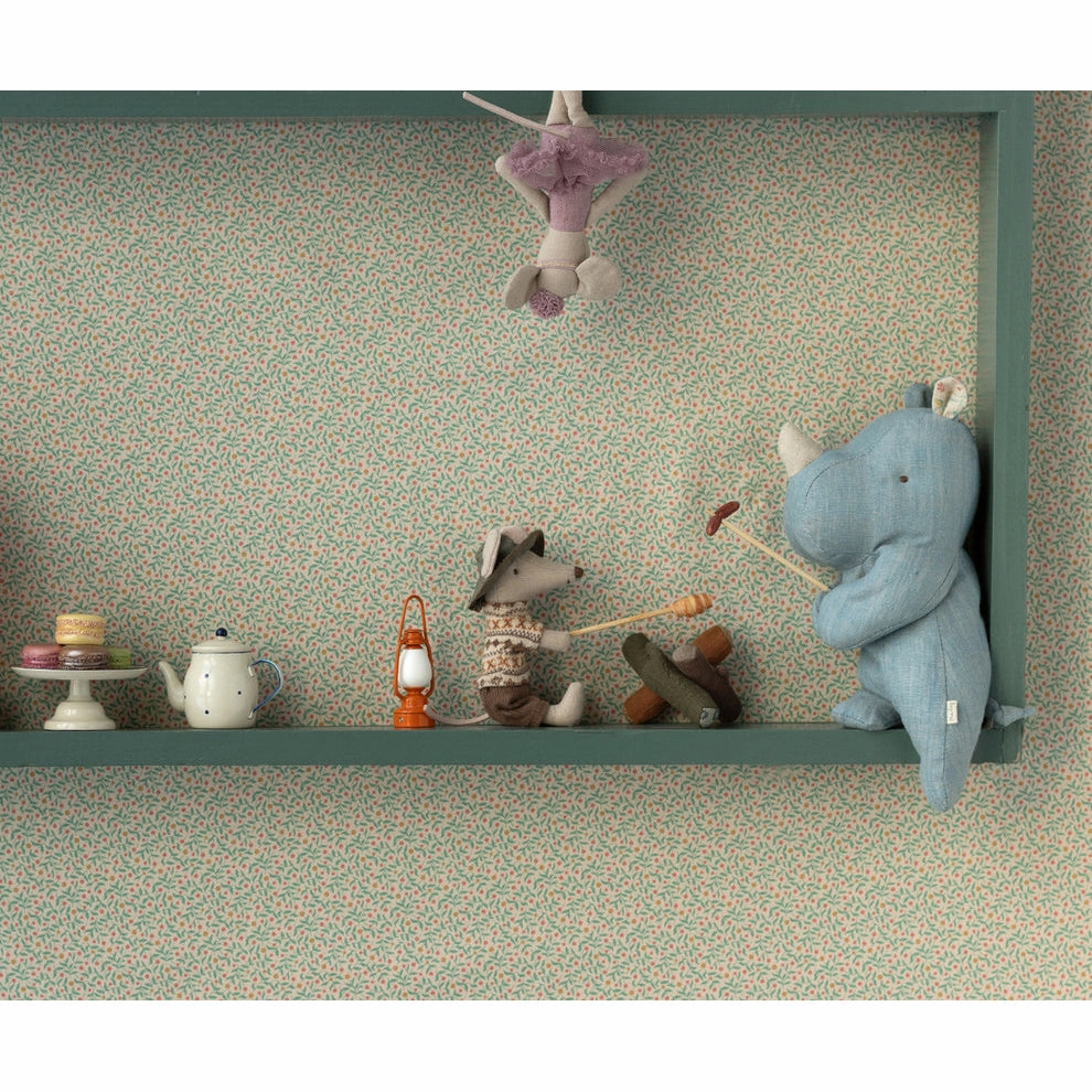 Maileg Safari Friends, Small Rhino - Blue/Sand