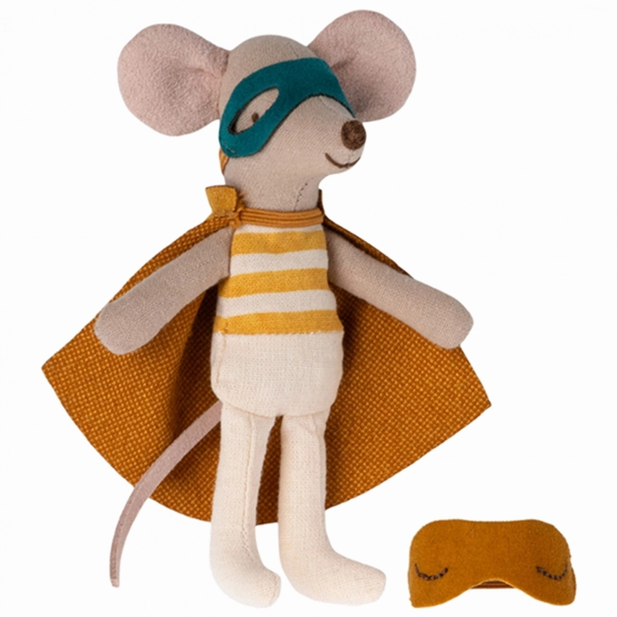 Maileg Super Hero Mouse, Little Brother In Matchbox