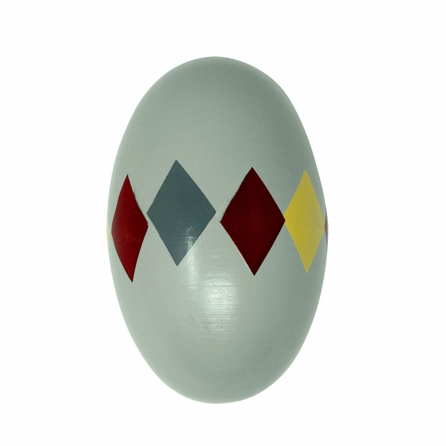 Mamamemo Rattle Egg, Green, Harlequin