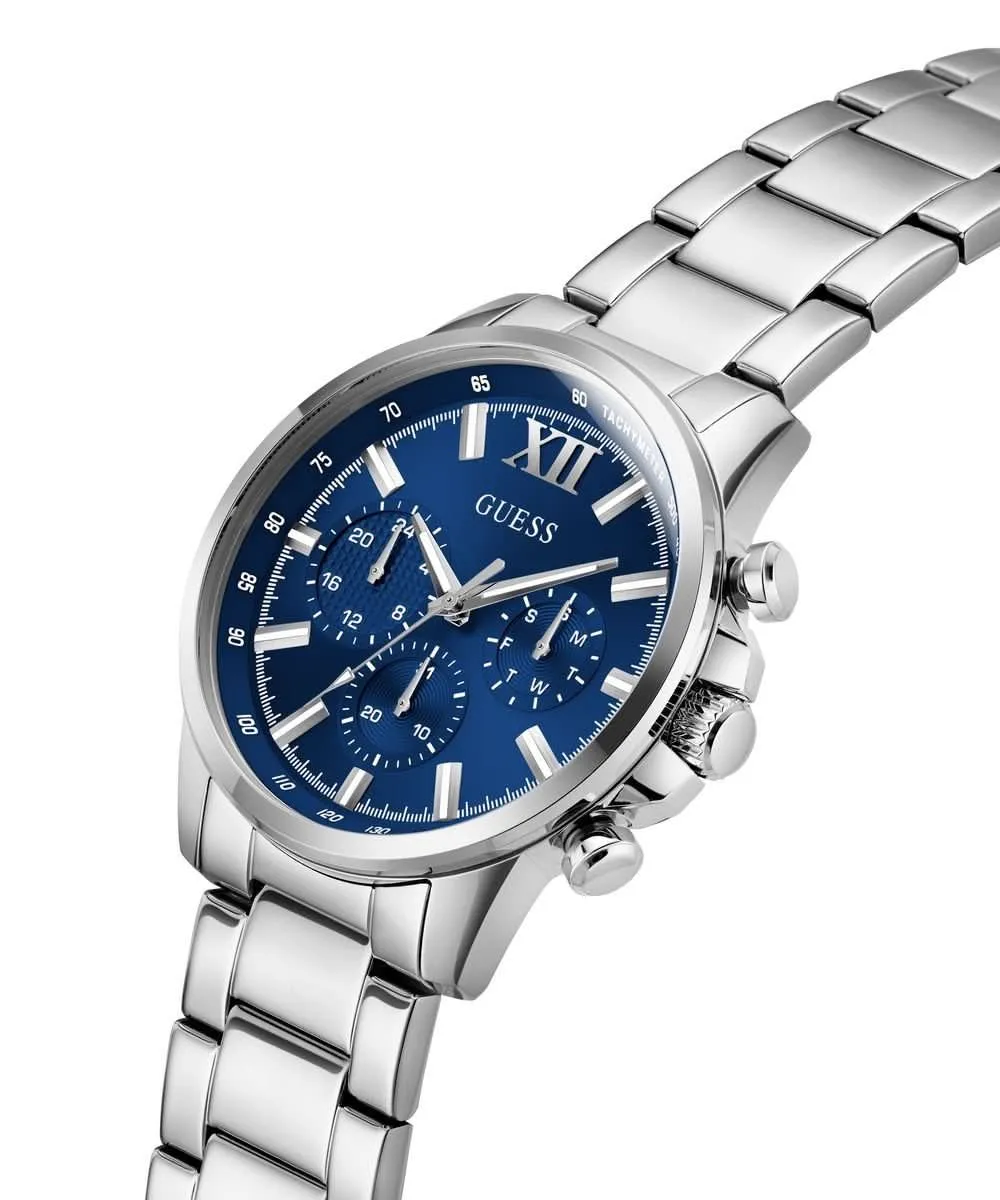 Men's Silver Blue Walker Watch GW0900G4