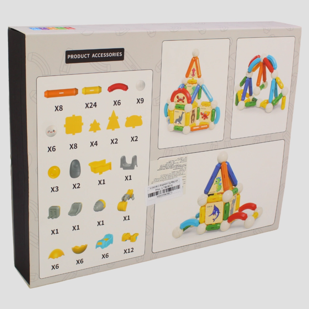 Mini Engineering Magnetic Rod Set - 110 Pcs