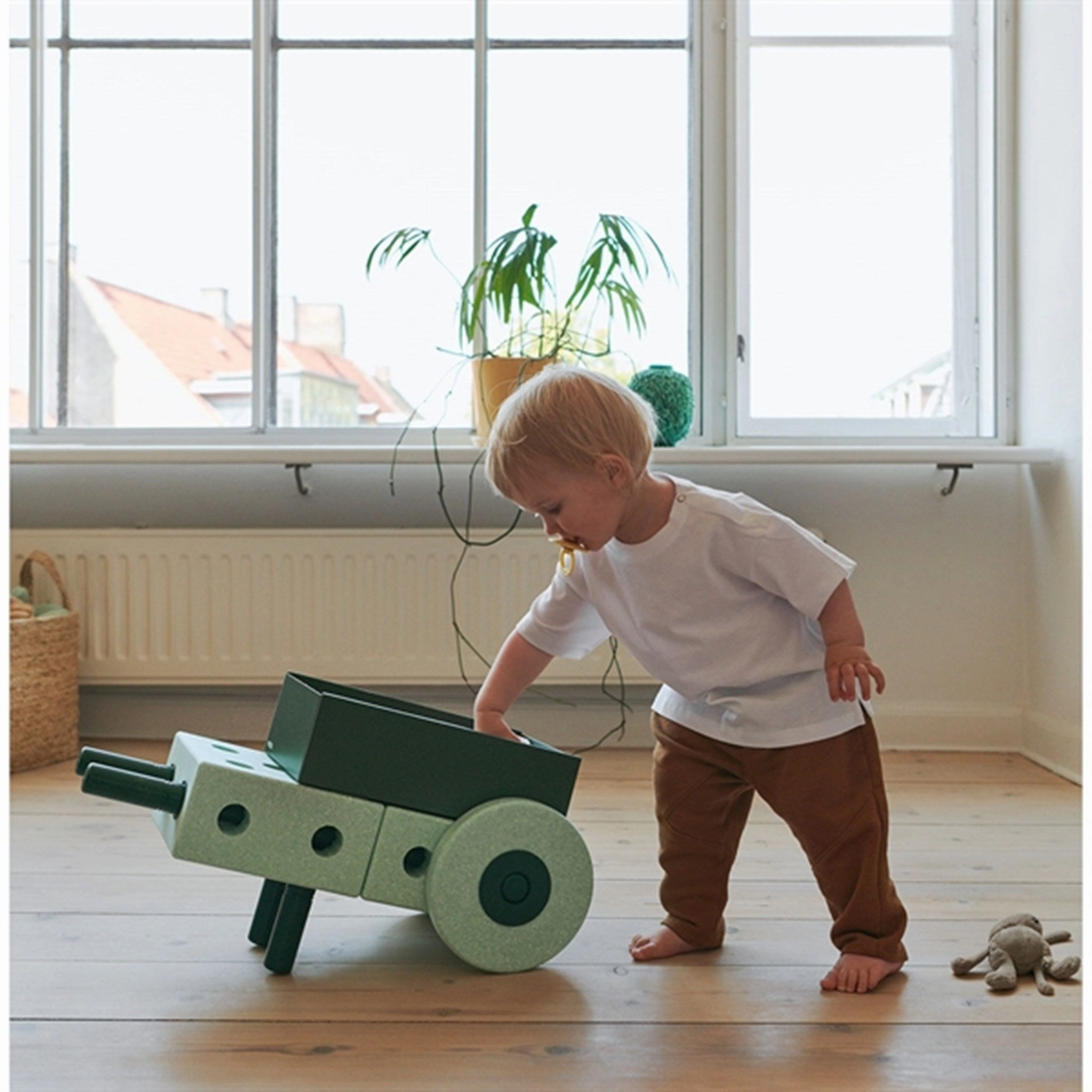 MODU 3-in-1 Baby Walker Ocean Mint/Forest Green