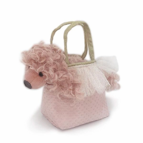 Mon Ami Pink Poodle Plush Toy in Purse Paris