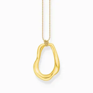 Natural Beauty Gold Plated Necklace KE2319-413-39 Thomas Sabo Necklaces
