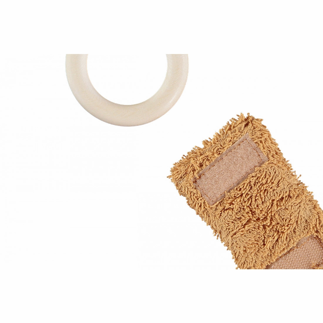 nobodinoz Bunny Teether Ring Caramel