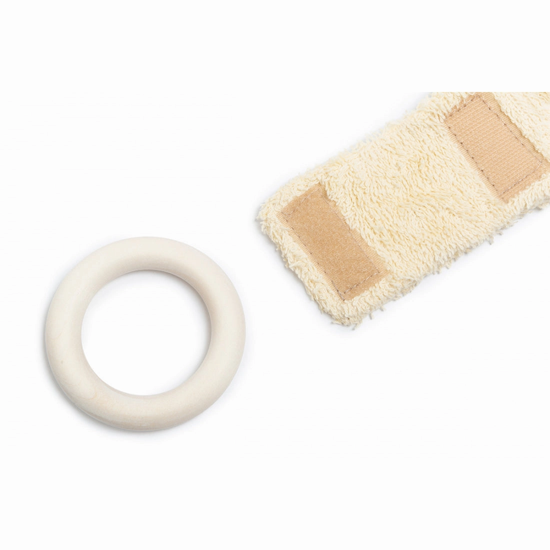 nobodinoz Bunny Teether Ring Vanilla