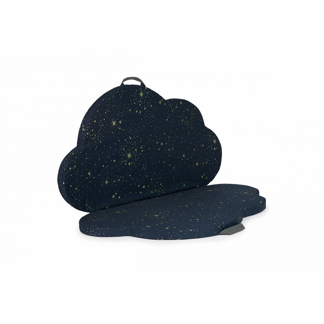 nobodinoz Cloud Foldable Eco Floor Mat Gold Stella/Night Blue