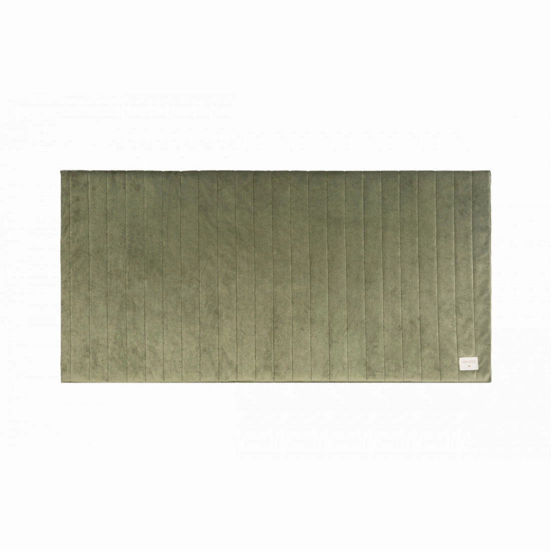 nobodinoz Zanzibar Velvet Play Mattress Olive Green