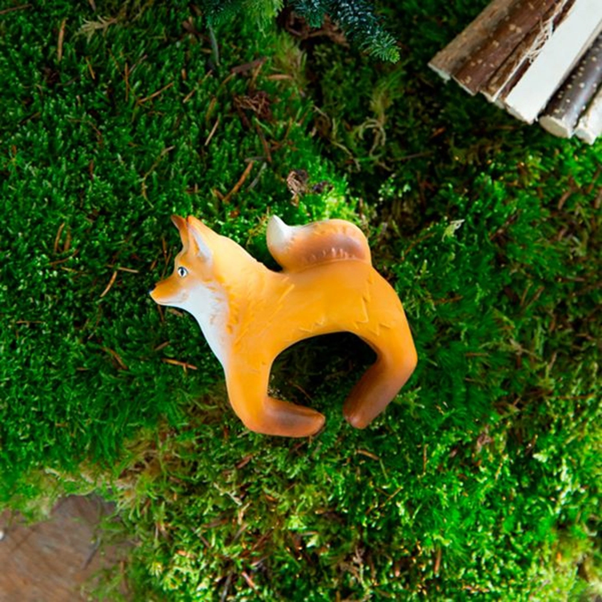 Oli & Carol Bracelet in Nature Rubber Rob the Fox