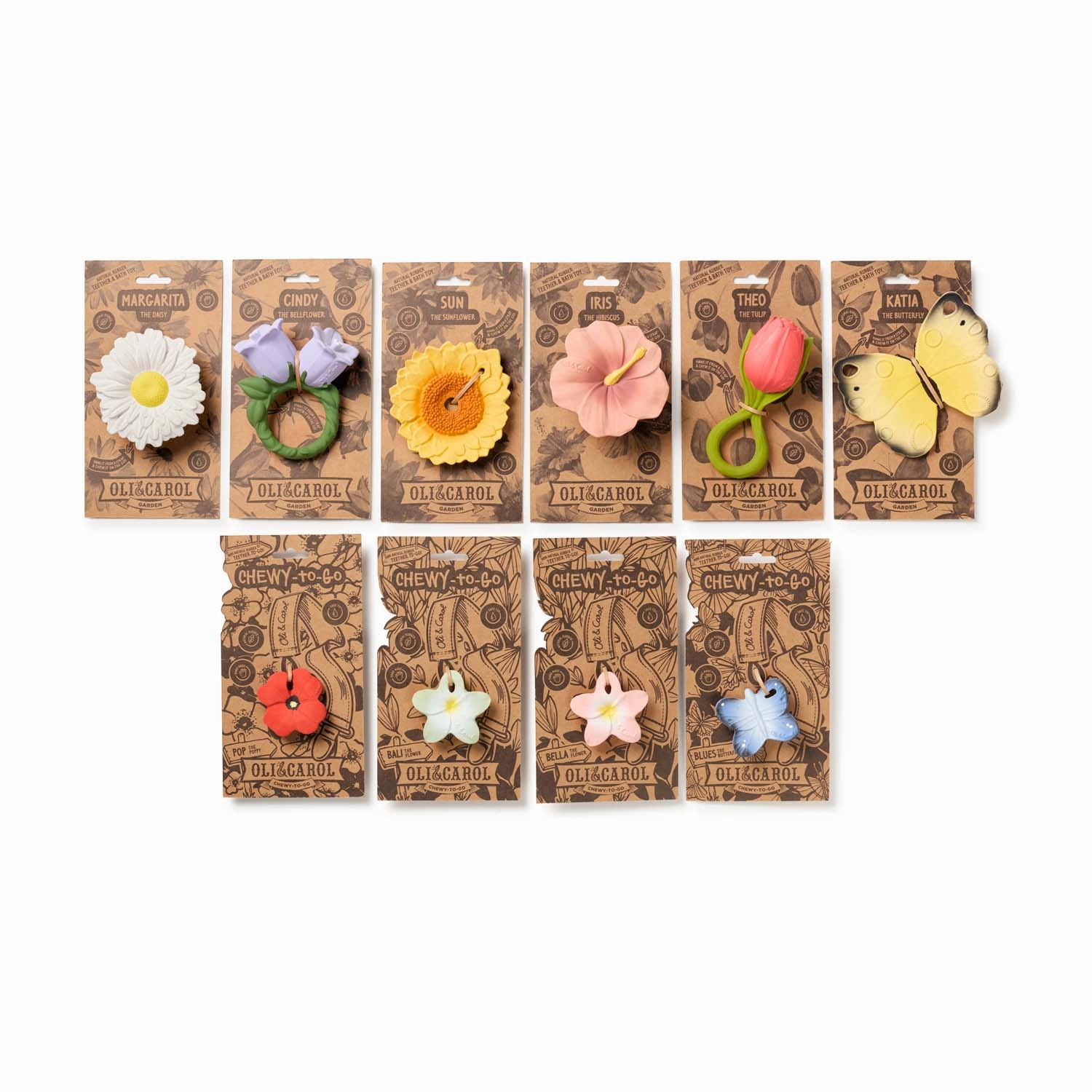 Oli & Carol Chewy-to-Go Bella the Flower Teether