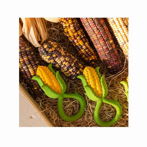 Oli & Carol Corn Rattle Toy & Teether