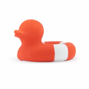 Oli & Carol Floatie Duck Red Teether