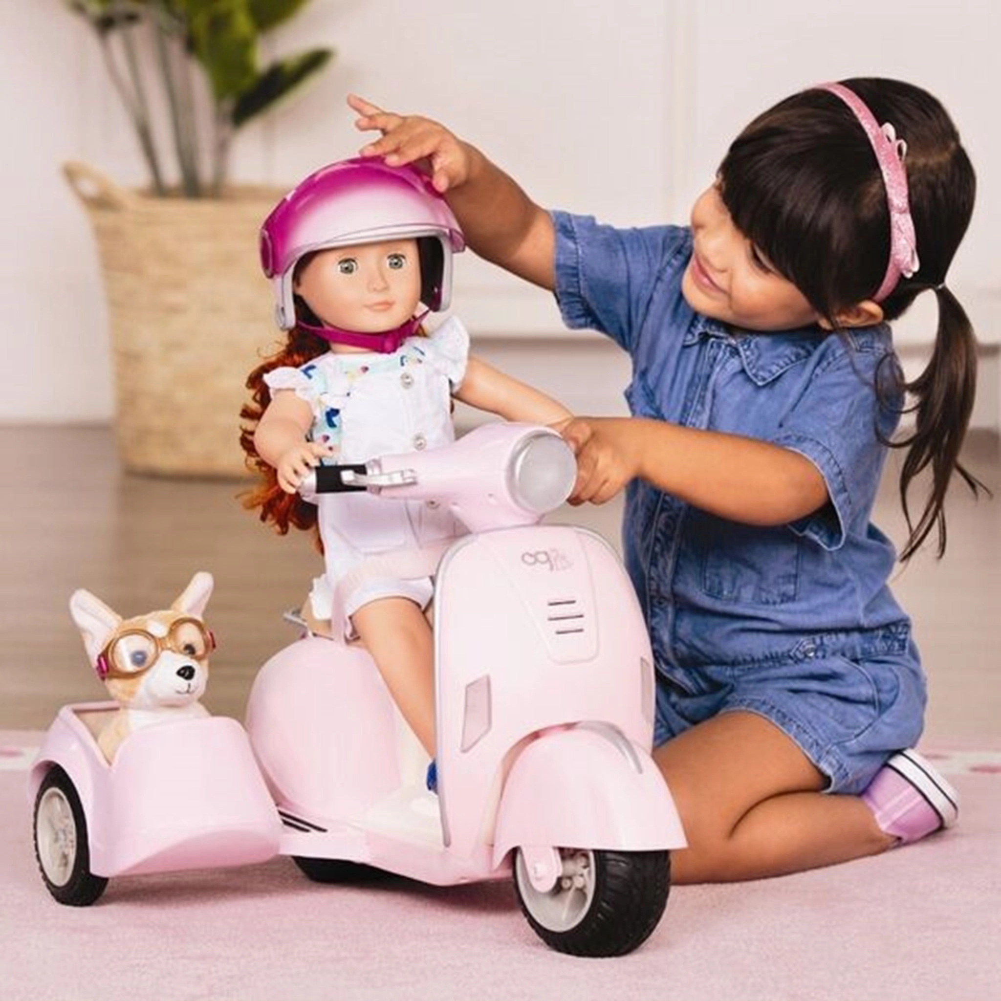 Our Generation Scooter w. Side Cart