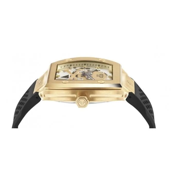Philipp Plein Gents High-Conic Black The $keleton Watch PWBAA0321