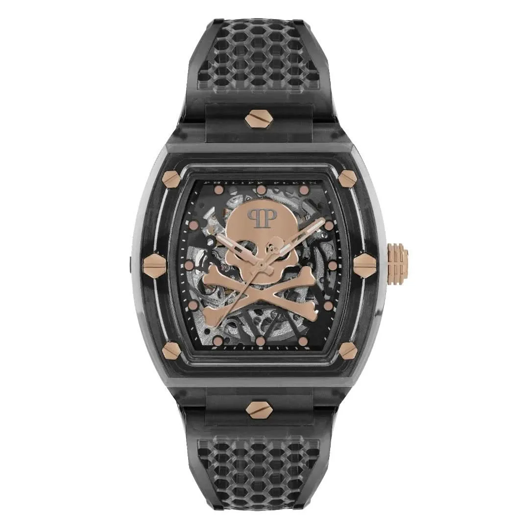 Philipp Plein Gents High-Conic The $Keleton Crystal Grey Watch PWPTA0424