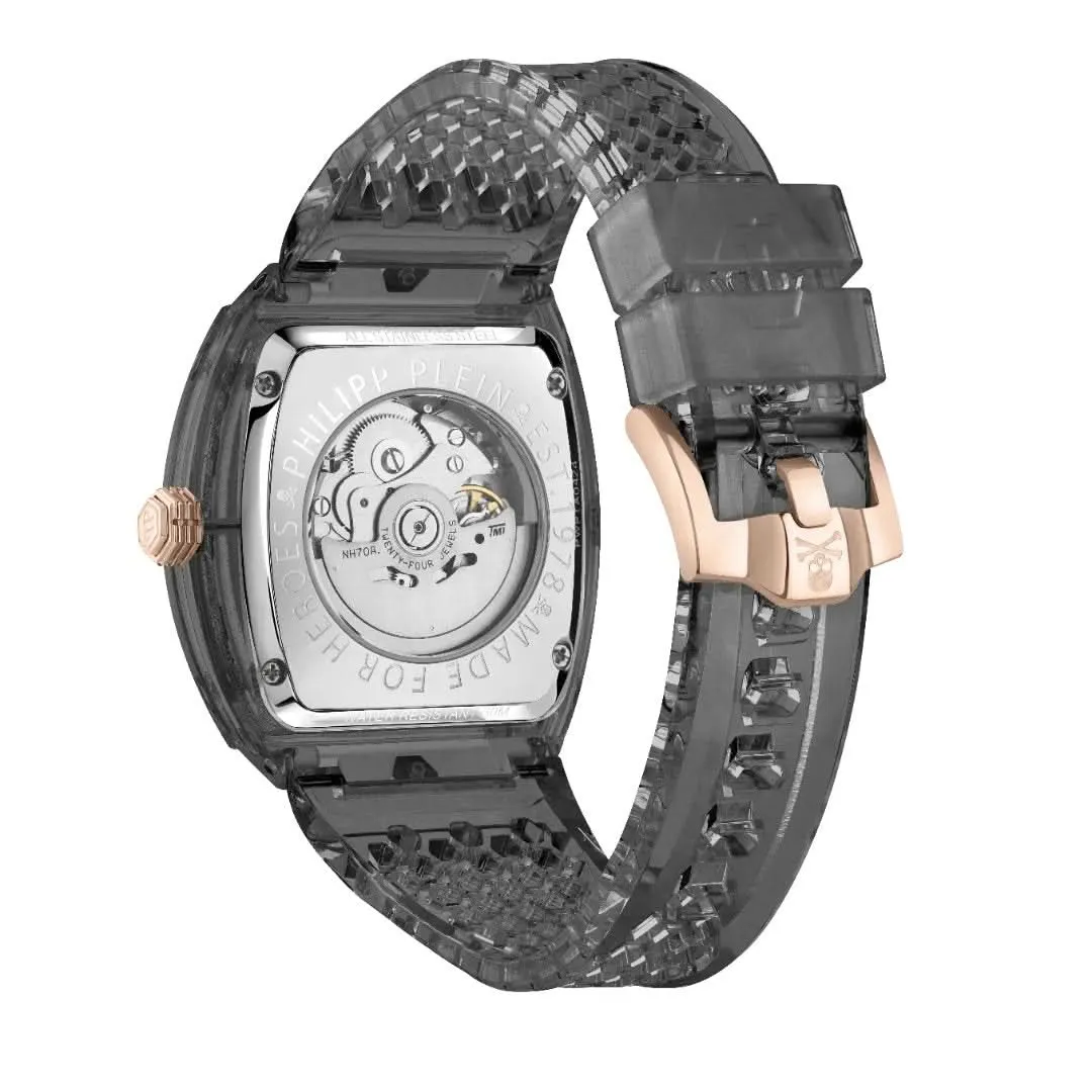 Philipp Plein Gents High-Conic The $Keleton Crystal Grey Watch PWPTA0424