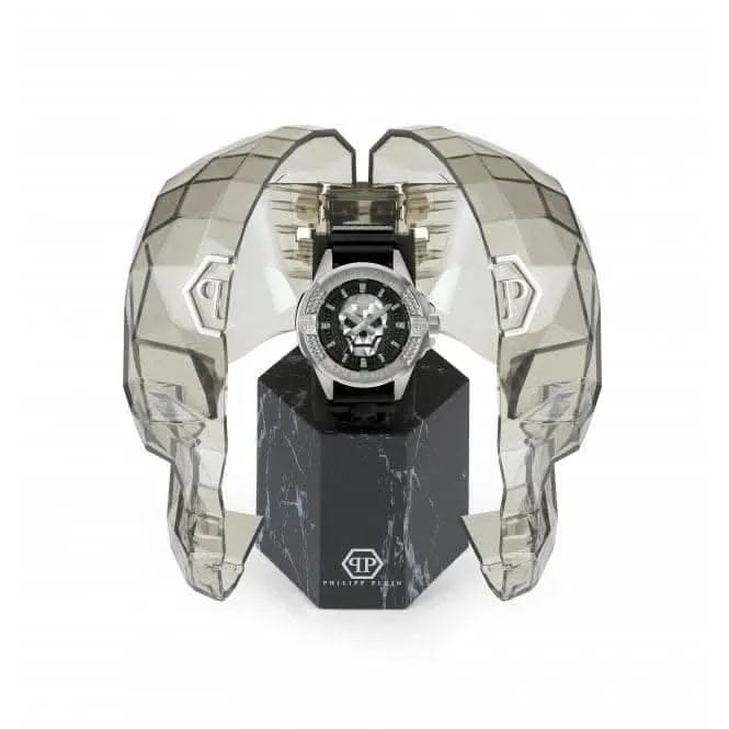Philipp Plein Gents High-Conic The $Kull Black Watch PWAAA0121