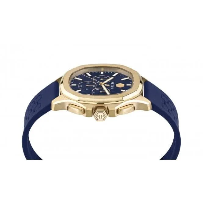 Philipp Plein Gents Spectre Chrono Yellow Gold Watch PWSAA0323