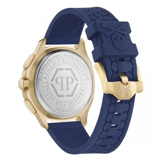 Philipp Plein Gents Spectre Chrono Yellow Gold Watch PWSAA0323