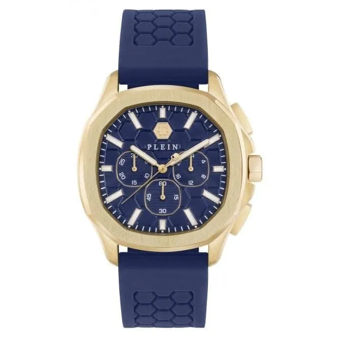 Philipp Plein Gents Spectre Chrono Yellow Gold Watch PWSAA0323