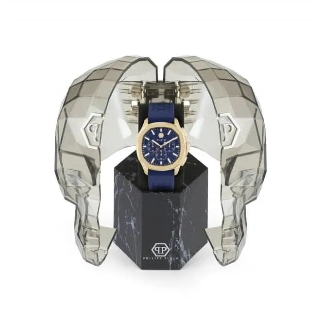 Philipp Plein Gents Spectre Chrono Yellow Gold Watch PWSAA0323