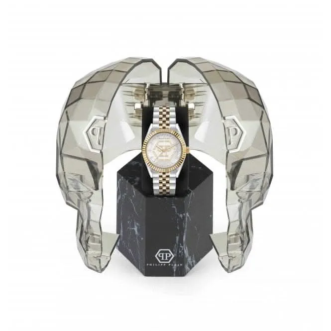 Philipp Plein Ladies Street Couture Date Superlative Gold Watch PW2BA0323