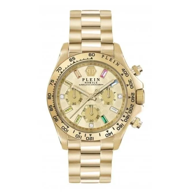 Philipp Plein Ladies Street Couture Nobile Lady Gold Watch PWSBA0223