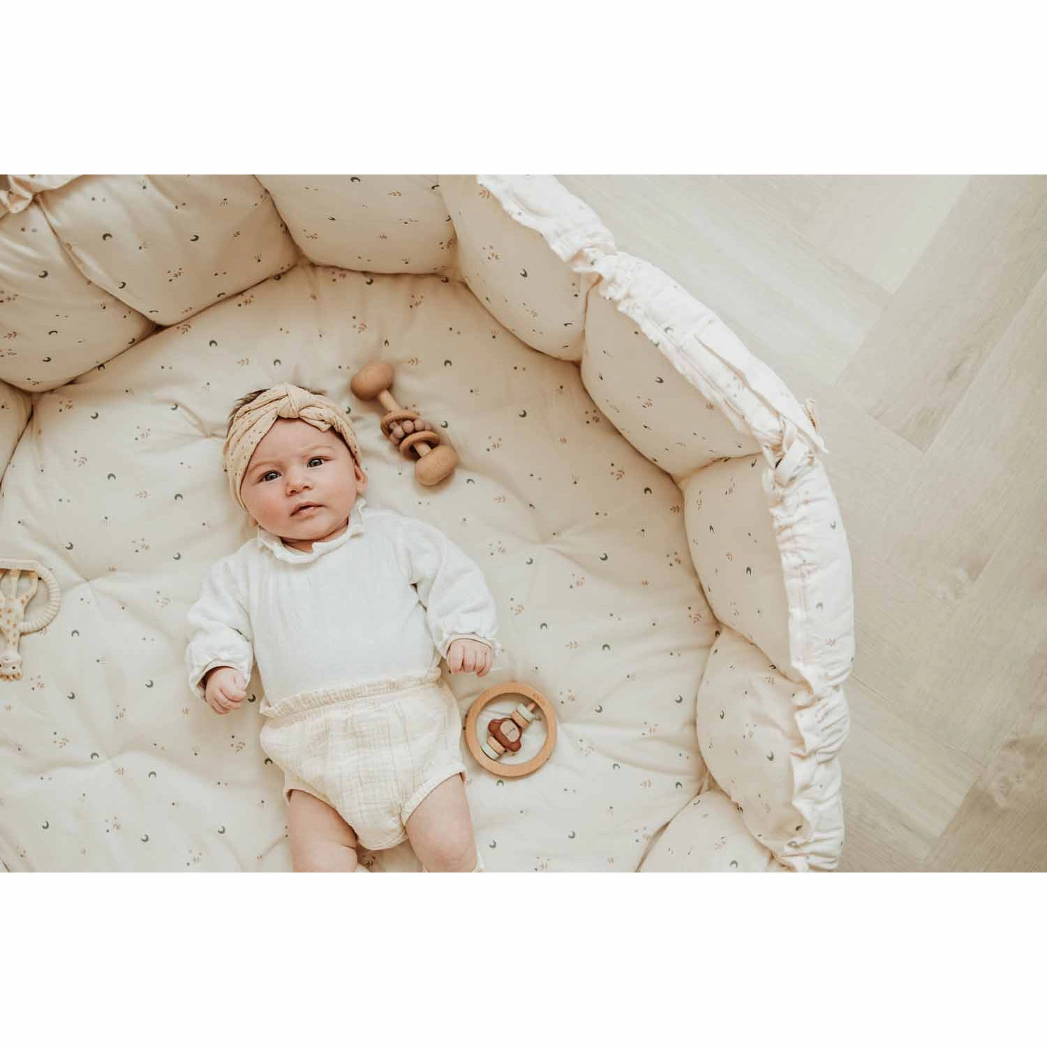 Play&Go Bloom Organic Baby Mat - Moon - 130cm