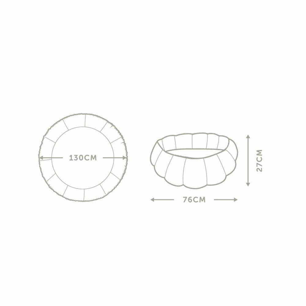 Play&Go Bloom Organic Baby Mat - Tawny Brown - 130cm